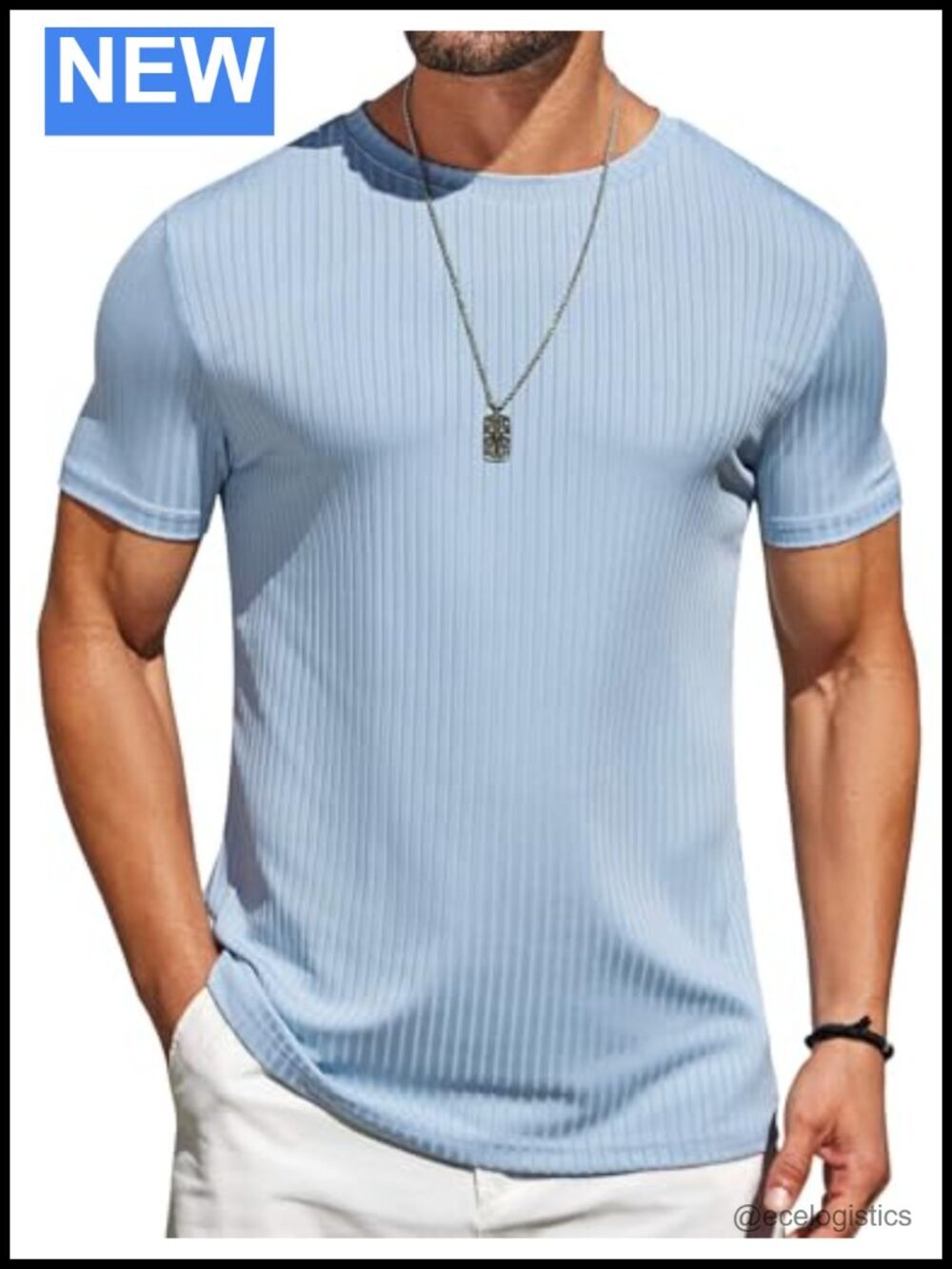 Men's Short Sleeve Crew Neck Basic T-Shirt Soft Cooling Stretch